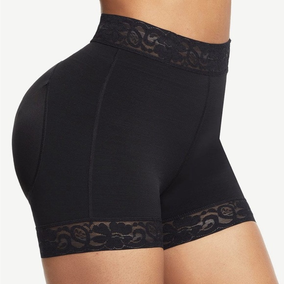 High Waist Lace Silicone Shorts Daily Use Shapewear Underwear Compression - Picture 4 of 11